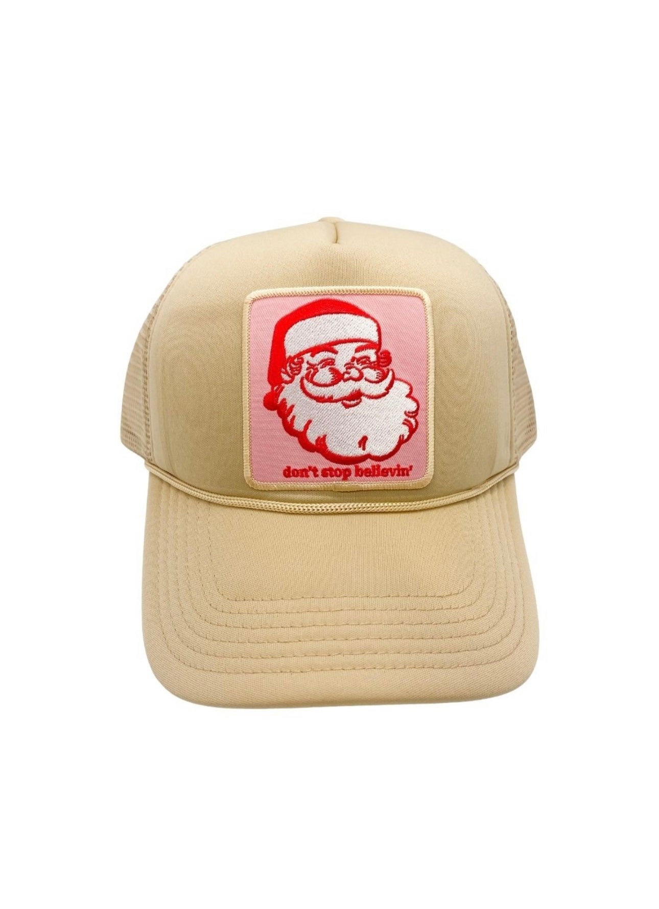 Khaki Don’t Stop Believin’ Trucker Hat