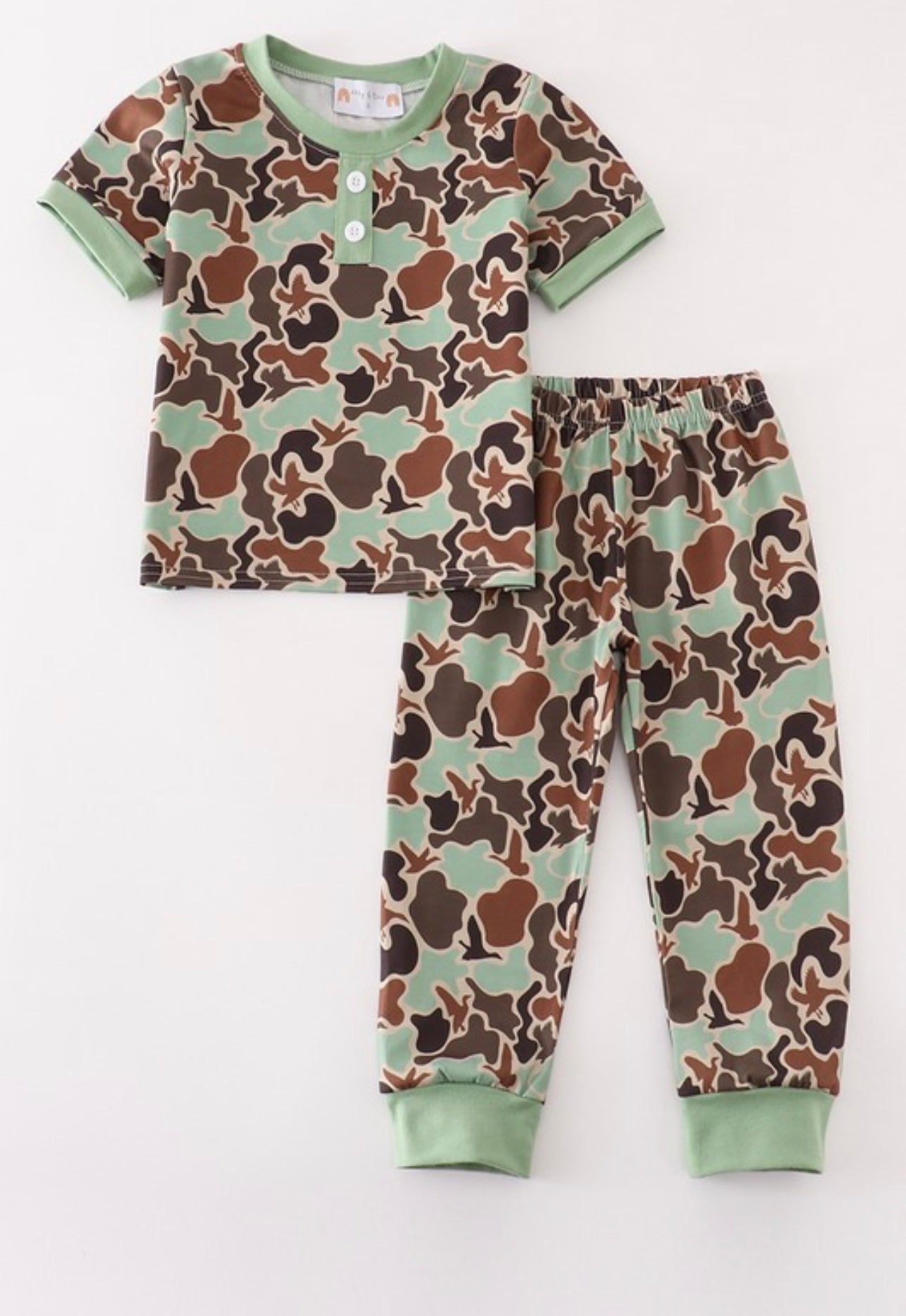 Camo Print Boys Set