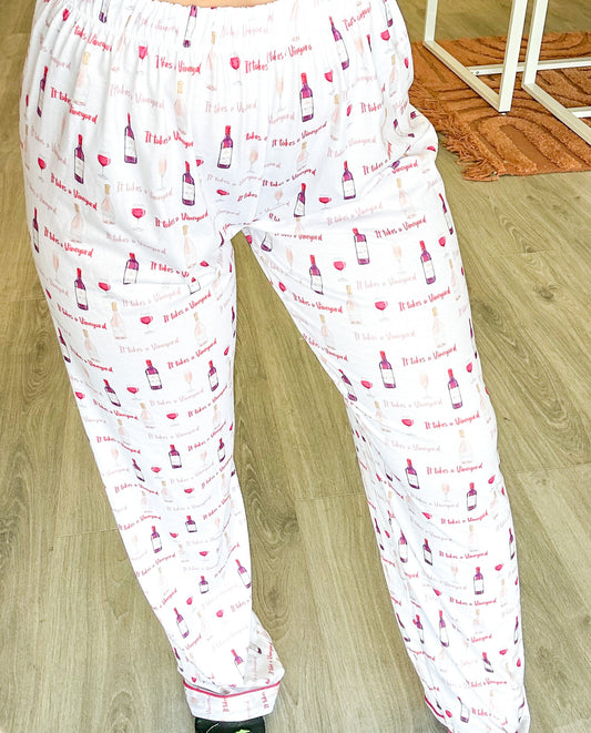 Wine Pajama Pant