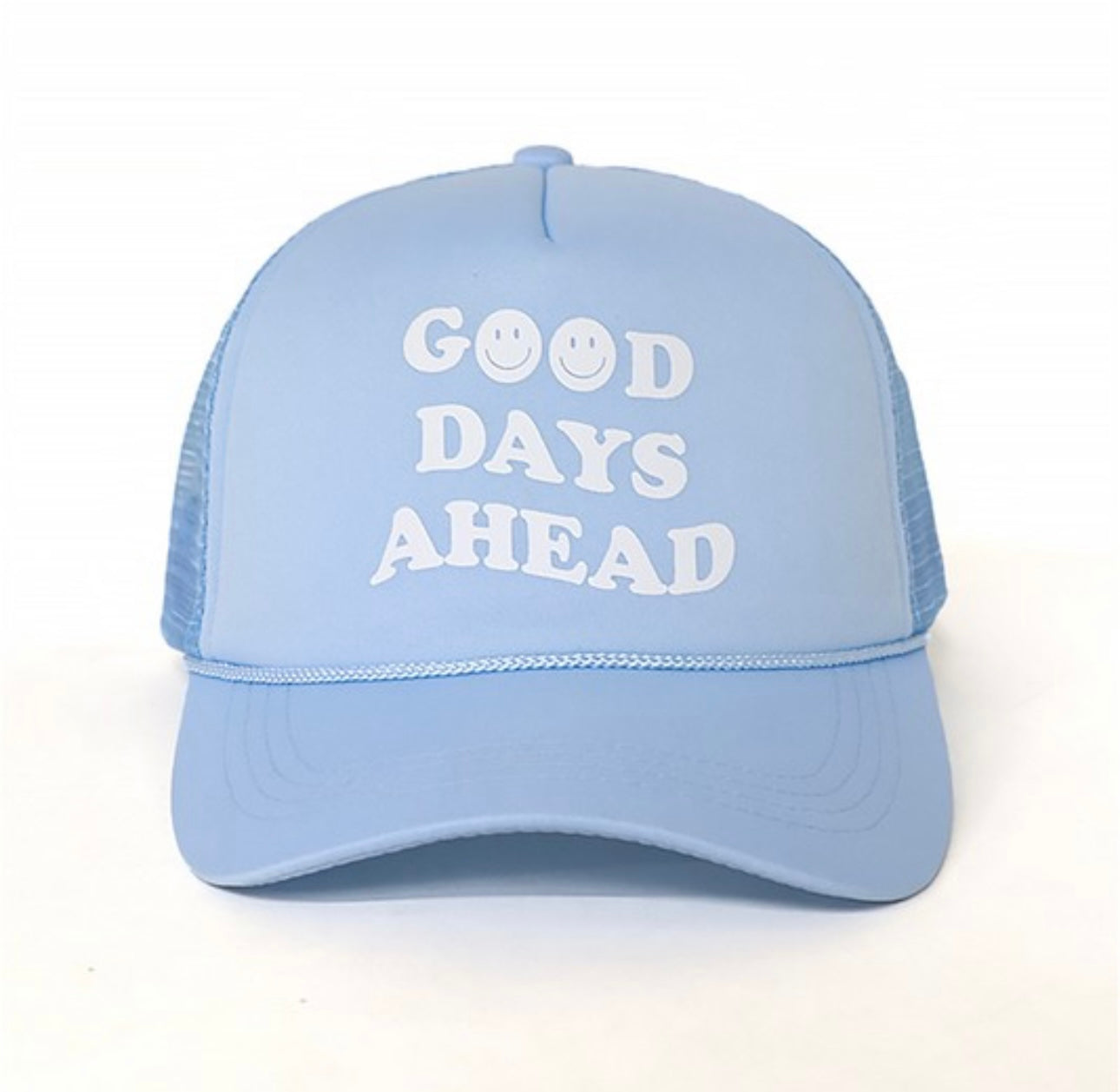 Good Days Ahead Blue Trucker Hat